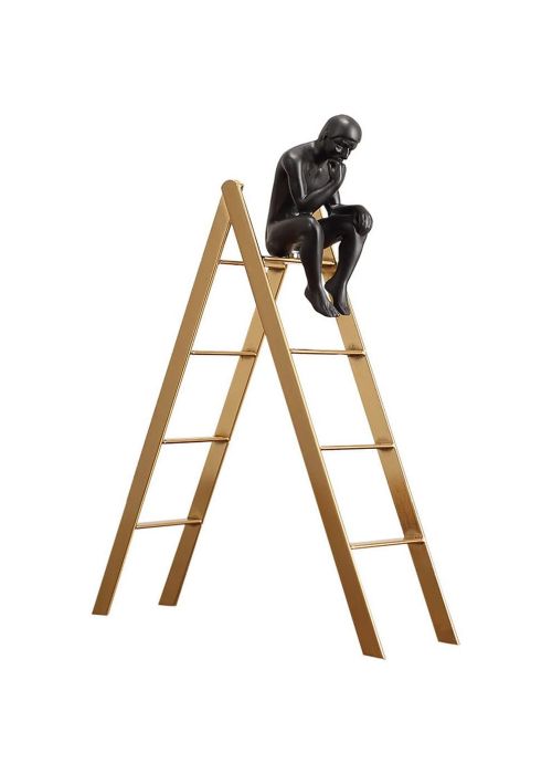 Escultura de un hombre pensante S
