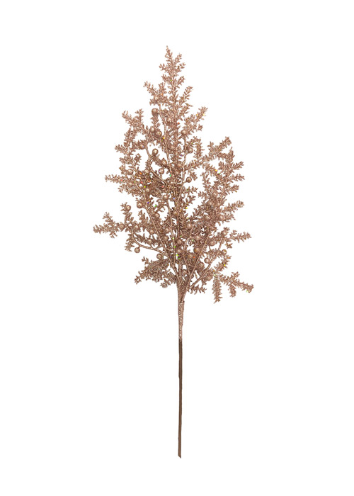 Rama Purpurina Decorativa Dorado Rosado Rosa