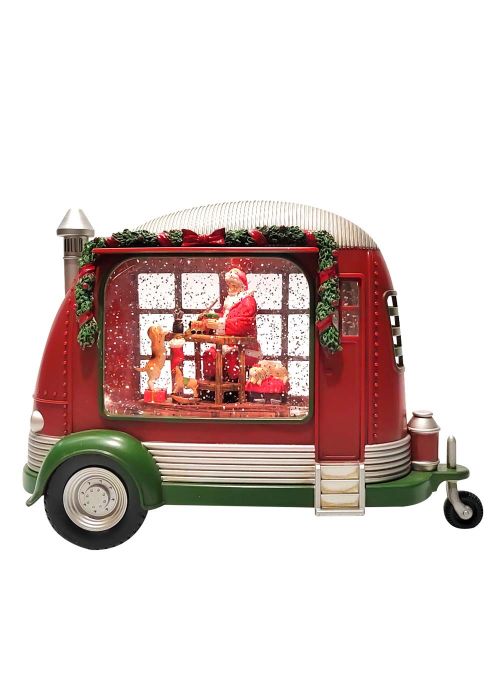 Camper Vintage “Taller de Santa” Rojo