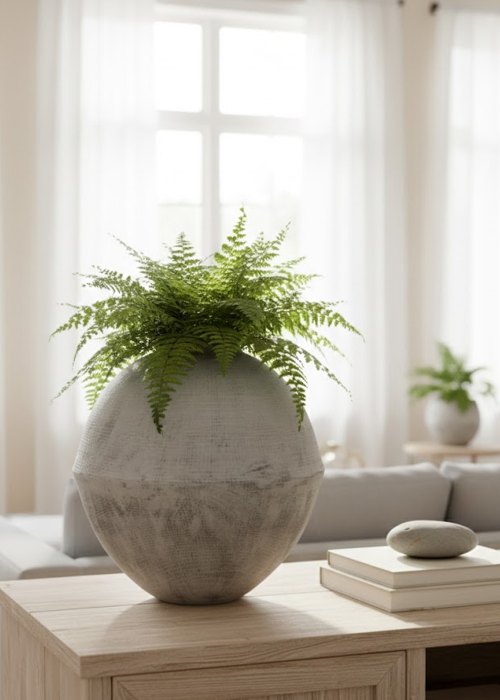 Maceta de cerámica 48 cm Neutro