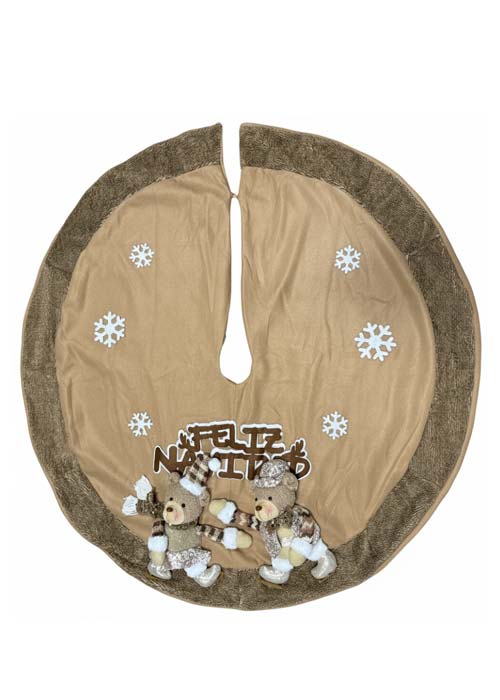 Pie de Árbol Ositos Feliz Navidad