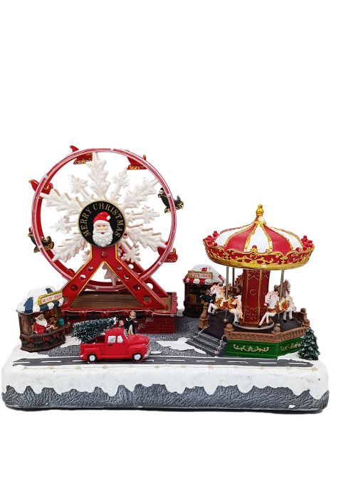 Parque Navideño con Noria LED