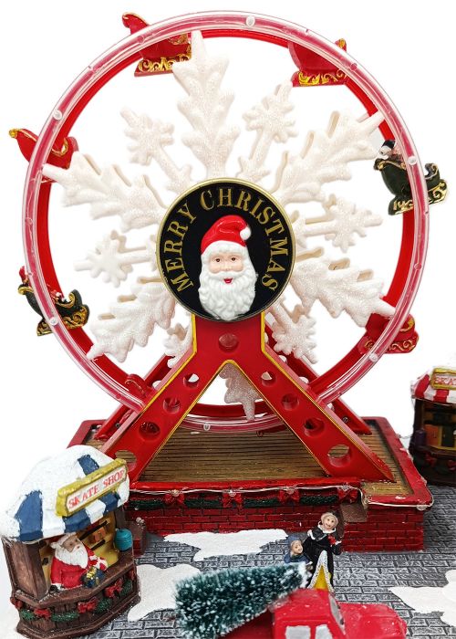 Parque Navideño con Noria LED Multicolor