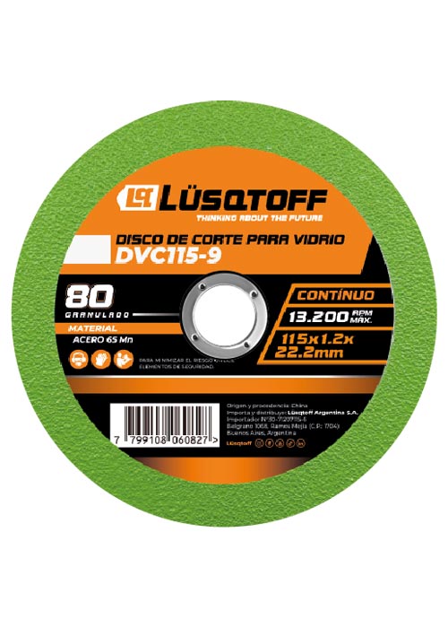 Disco de corte para vidrio DVC115-9 Neutro