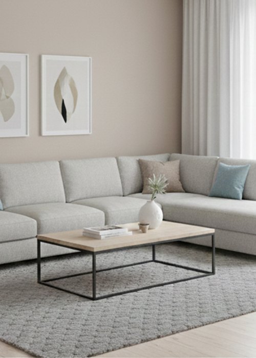 Alfombra Diamante Gris 200 cm Neutro