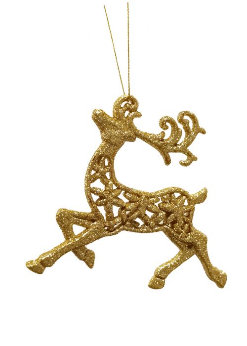 Reno Decorativo Brillante Dorado