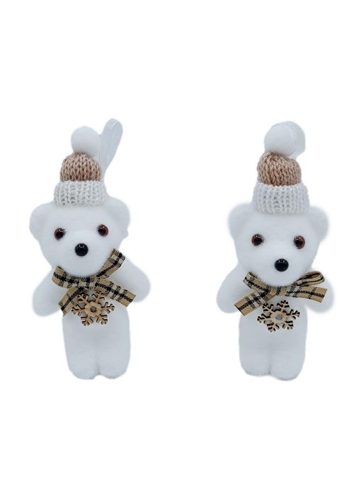 Set de 2 Ositos Polares Colgantes