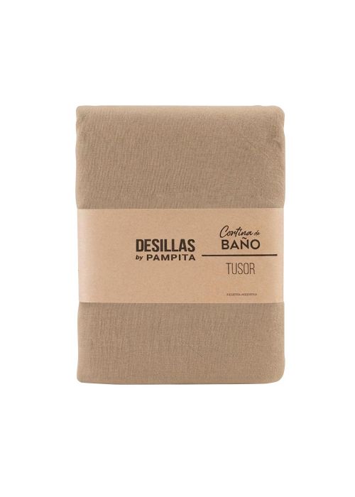 CORTINA DE BAÑO TUSOR 1.80X1.80MTS Beige