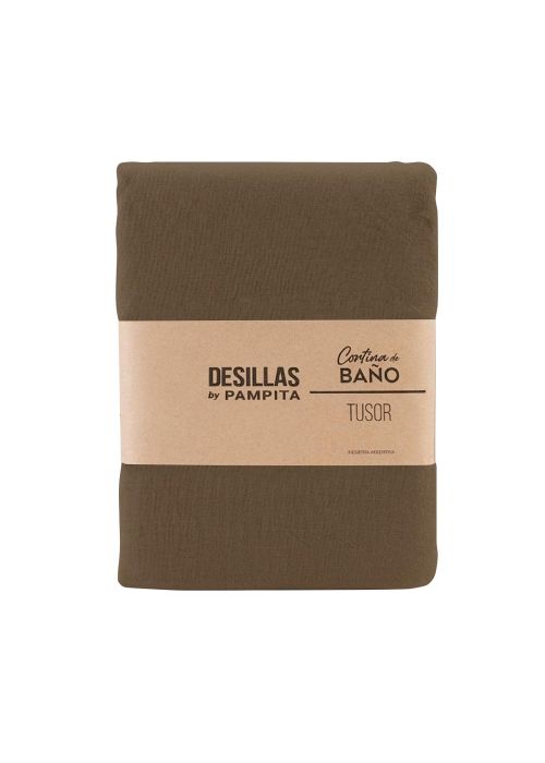 CORTINA DE BAÑO TUSOR 1.80X1.80MTS Beige Oscuro