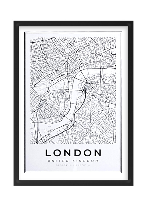 Cuadro Mapa Londres 6001-5