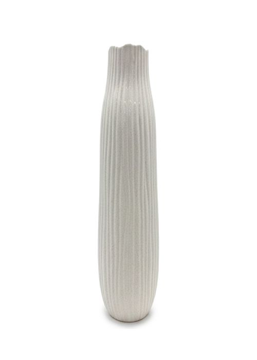 Florero Texturas Ondas Blanco Neutro