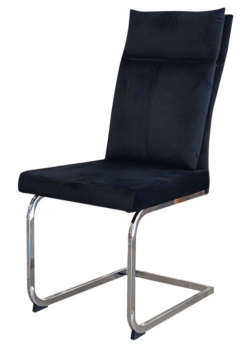 Silla Amalfi Black Velvet