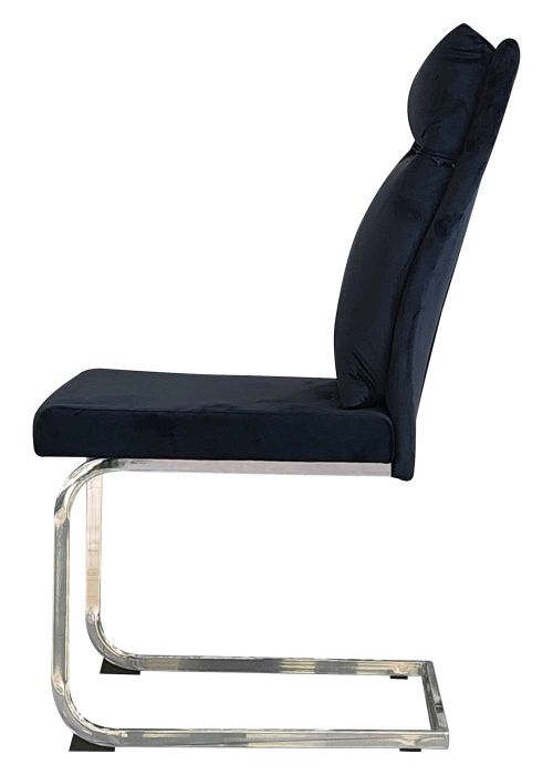 Silla Amalfi Black Velvet