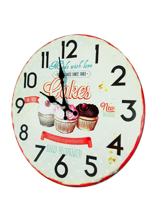 Reloj de Pared Cupcake Celeste