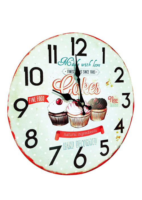 Reloj de Pared Cupcake Celeste