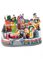 Pueblo Navideño Led De 10