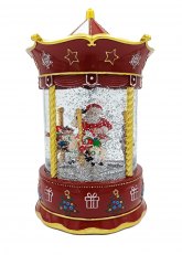 Calesita Con Glitter Papá Noel