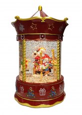 Calesita Con Glitter Papá Noel