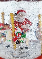 Calesita Con Glitter Papá Noel