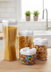 Set de 4 Contenedores Herméticos con Tapa Abatible