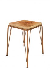 Taburete Bajo Lennox Tono Cobre