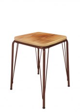 Taburete Bajo Lennox Tono Marron