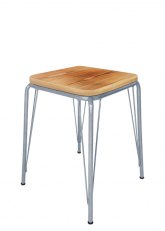 Taburete Bajo Lennox Tono Platino