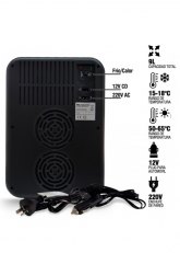 CONSERVADORA PORTABLE FRIO-CALOR 9 LITROS NEGRA