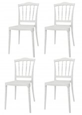 Set Silla Napoleón x4 Blanco