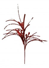 Flor Roja Navideña con Bastones