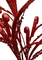 Flor Roja Navideña con Bastones