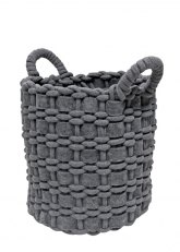 Cesto redondo de cuerda 31cm - Gris
