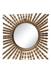 Espejo Metal Sol 8 - Dorado