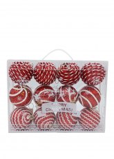 Set de 12 Esferas rayadas