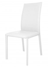 Silla Lapislazuli Tapizado Blanco