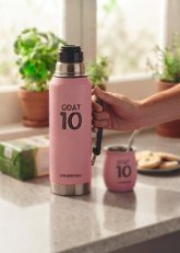 Termo Rosa 1Litro - Manija y Pico Cebador TL1-9R