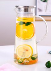 Jarra De Vidrio Con Tapa 1500 ml