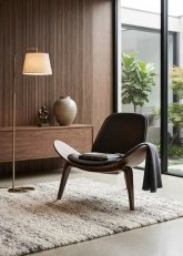 Sillon Carl Hansen black wood black