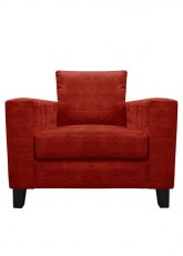 Sillón Sorrento 1 Cuerpo Bolton Rojo