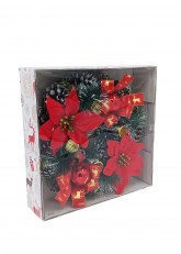 Centro Navideña Roja & Dorada