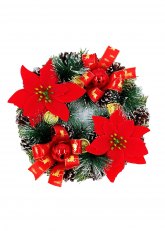 Centro Navideña Roja & Dorada