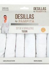 SERVILLETA TUSOR X6 UNID. 45X45CM