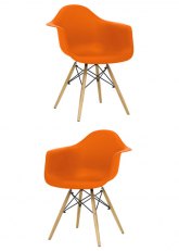 Sillones Eames x2 - SO - Naranja