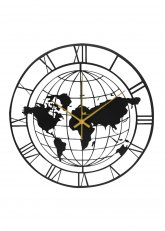 Reloj de pared Mapamundi calado 40 cm