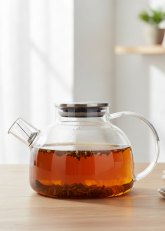 Tetera con Tapa de Acero Inoxidable 1200 ml