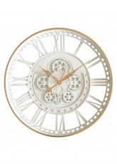 Reloj de Pared Calado Romanos Blanco