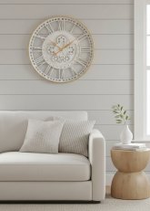 Reloj de Pared Calado Romanos Blanco