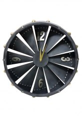 Reloj de Pared Metal Negro