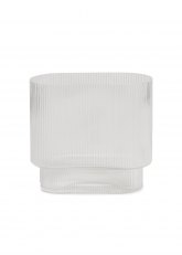 Florero Vidrio Oxford Transparente Chato