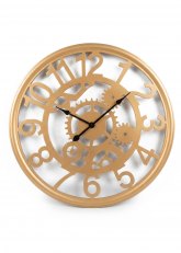 Reloj de pared calado estilo industrial